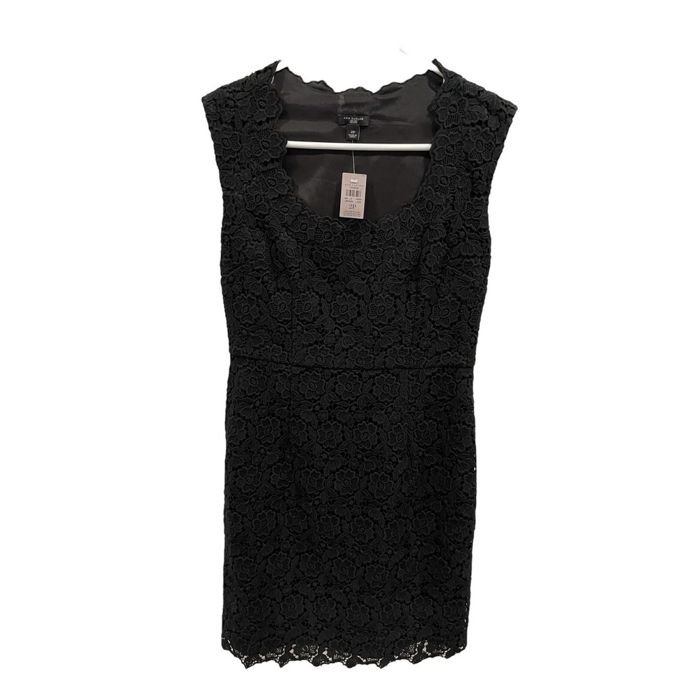 NWT Ann‎ taylor floral lace sheath dress size 2P SI55